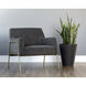 Cybil Polo Club Kohl Grey Lounge Chair